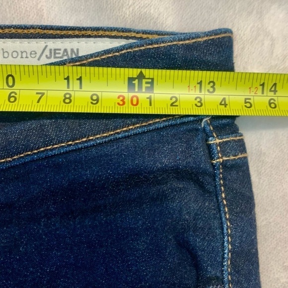 NEW Rag & Bone Jeans Sz 25 Harrow 10” Skinny 98% Cotton Dark Blue Denim - Picture 14 of 16
